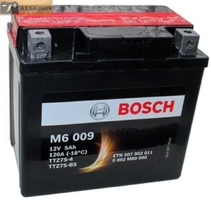 Автомобильный аккумулятор BOSCH (Бош) 5 Ah