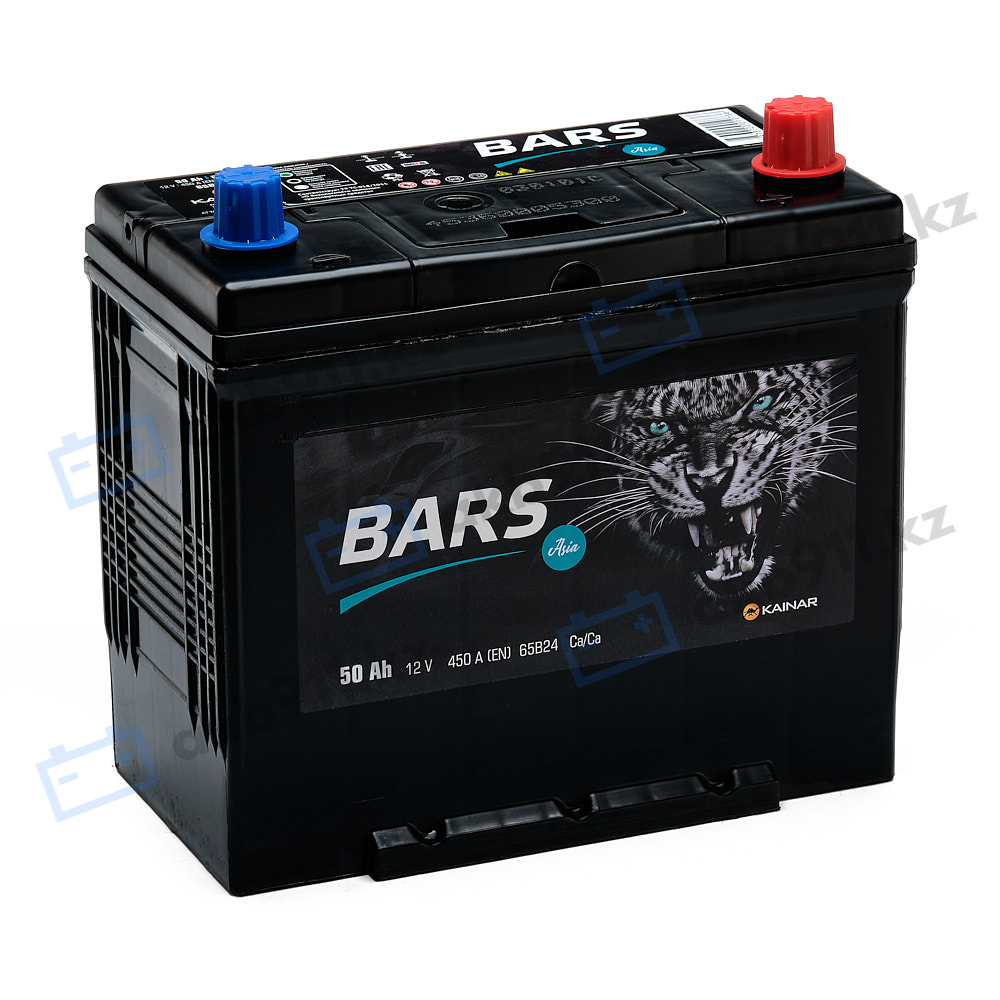 Автомобильный аккумулятор BARS (Барс) ASIA 6СТ-50 АПЗ 50Ah