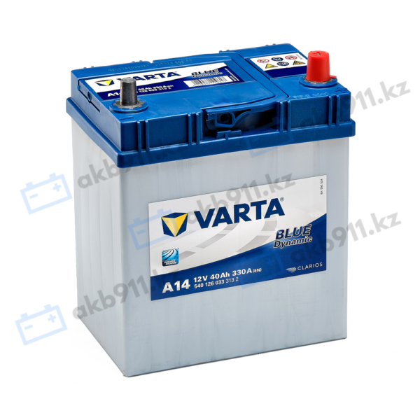 Автомобильный аккумулятор VARTA (Варта) А14 BLUE DYNAMIC 40 Ah BD 540 126 033 с доставкой