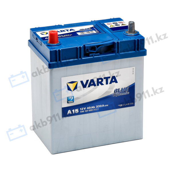 Автомобильный аккумулятор VARTA (Варта) А15 BLUE DYNAMIC 40 Ah BD 540 127 033 с доставкой
