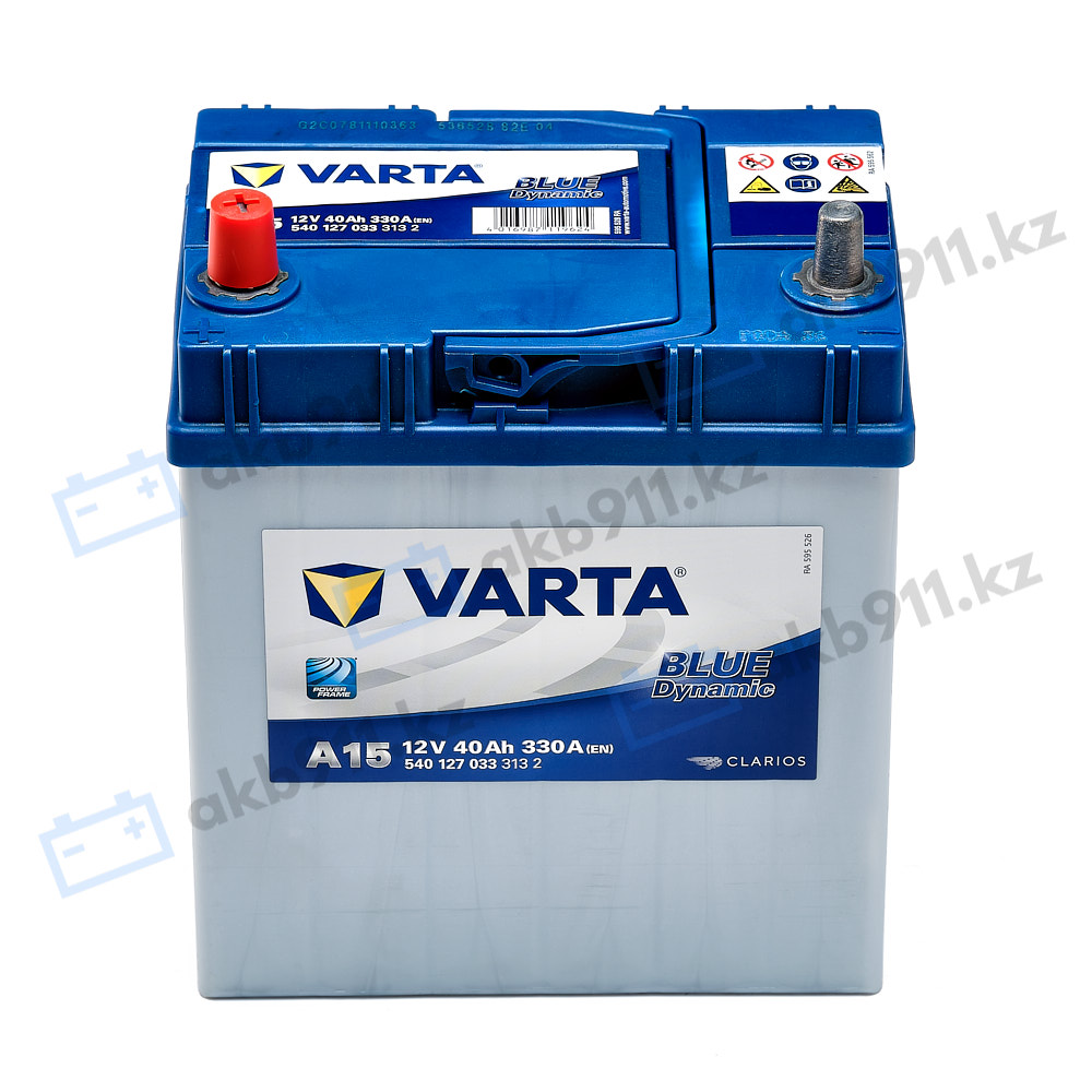 Автомобильный аккумулятор VARTA (Варта) А15 BLUE DYNAMIC 40 Ah BD 540 127 033 в Алматы