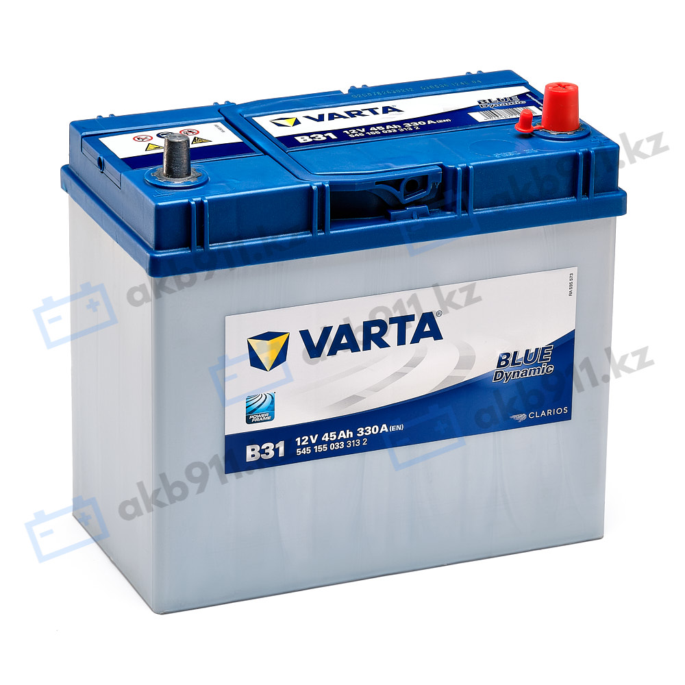 Автомобильный аккумулятор VARTA (Варта) B31 BLUE DYNAMIC 45Ah 54555-07