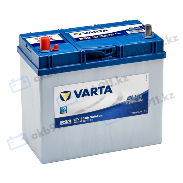 Автомобильный аккумулятор VARTA (Варта) B33 BLUE DYNAMIC 45 Ah BD 545 157 033 с доставкой