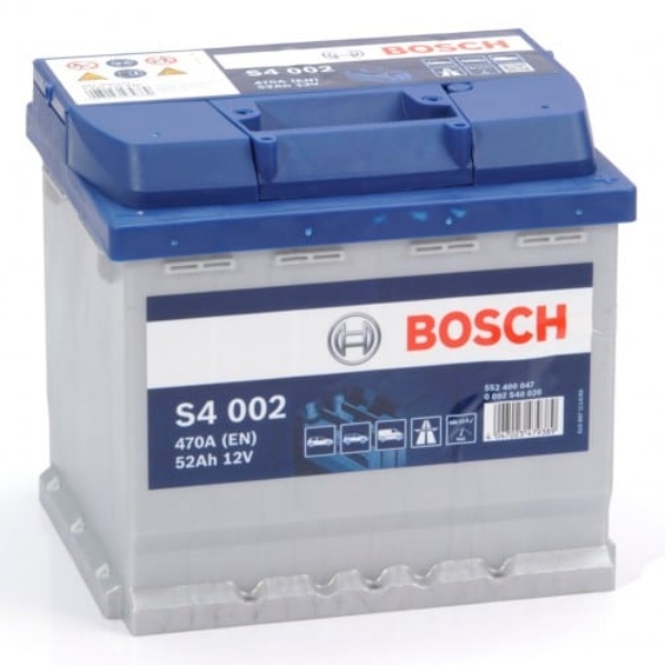 Автомобильный аккумулятор BOSCH (Бош) S4 002 52Ah 552400 с доставкой