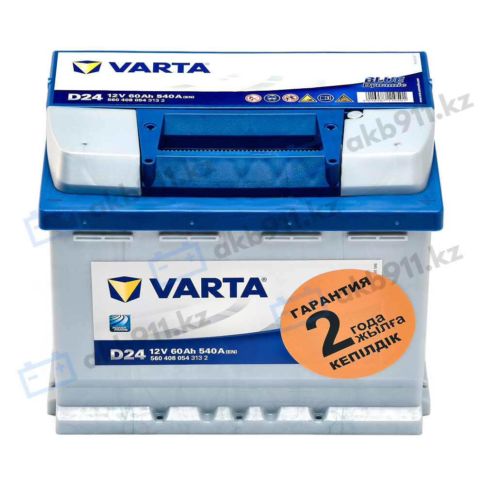 Автомобильный аккумулятор VARTA (Варта) D24 BLUE DYNAMIC 60Ah 56008-07 в Алматы
