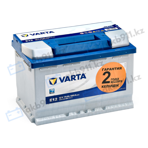 Автомобильный аккумулятор VARTA (Варта) Е12 BLUE DYNAMIC 74Ah 574 013 068 с доставкой
