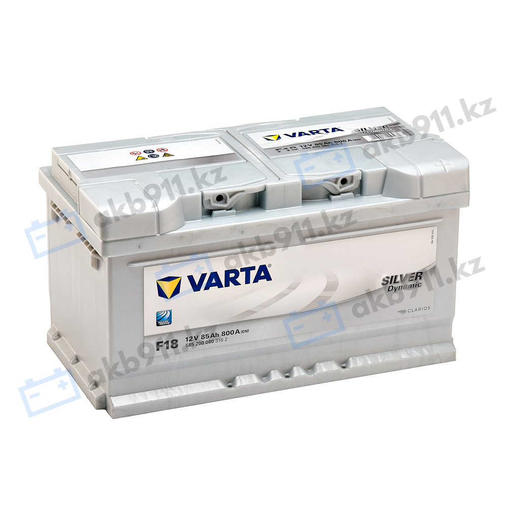 Автомобильный аккумулятор VARTA (Варта) F18 SILVER DYNAMIC 85Ah 585 200 080