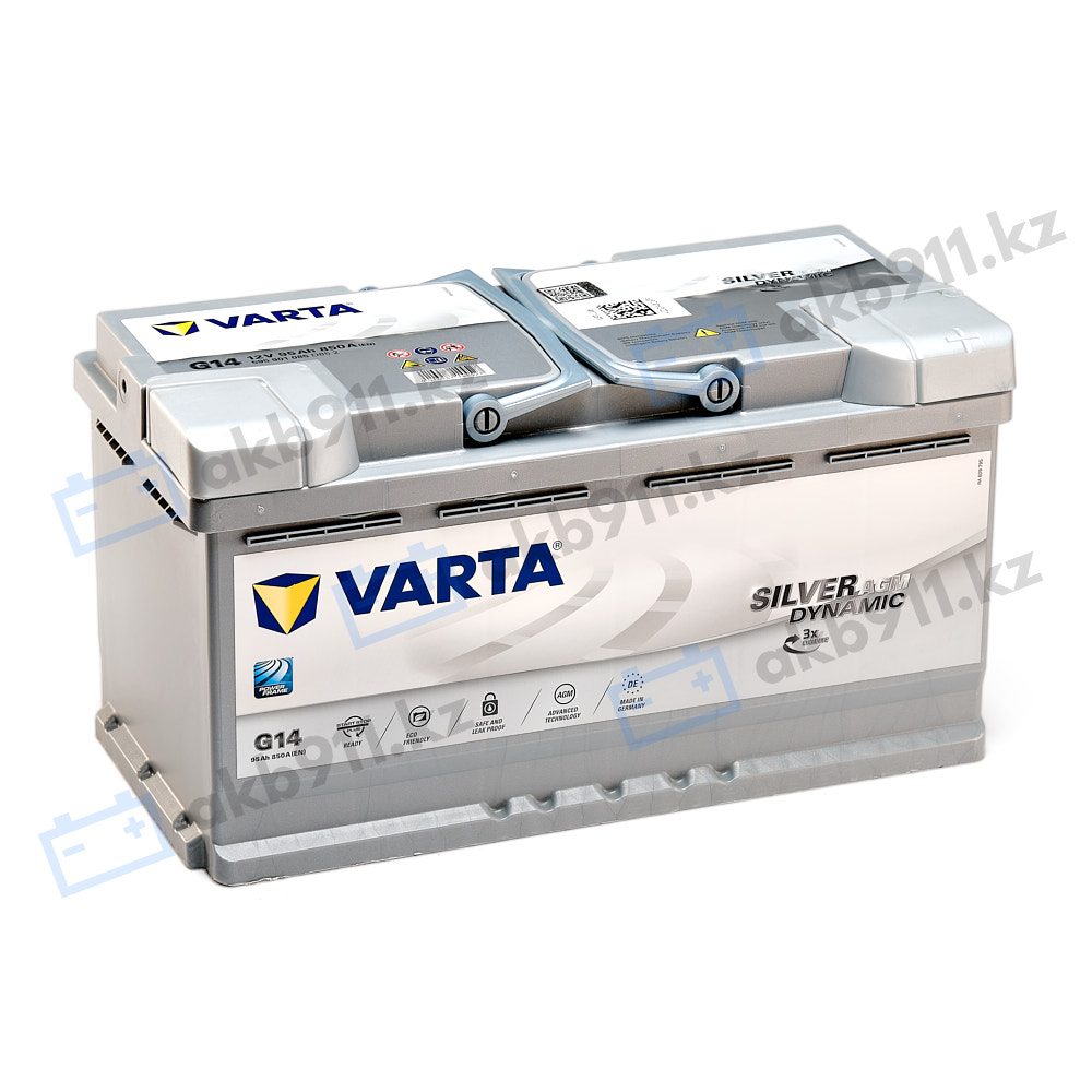 Автомобильный аккумулятор VARTA (Варта) G14 SILVER DYNAMIC 95Ah AGM 595 901 085