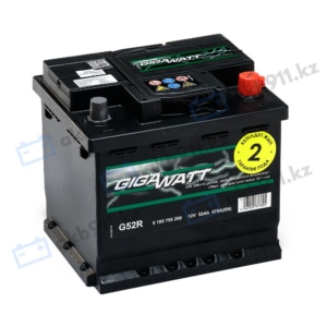 Автомобильный аккумулятор GIGAWATT (Гигаватт) 52 Ah 552400 G52R
