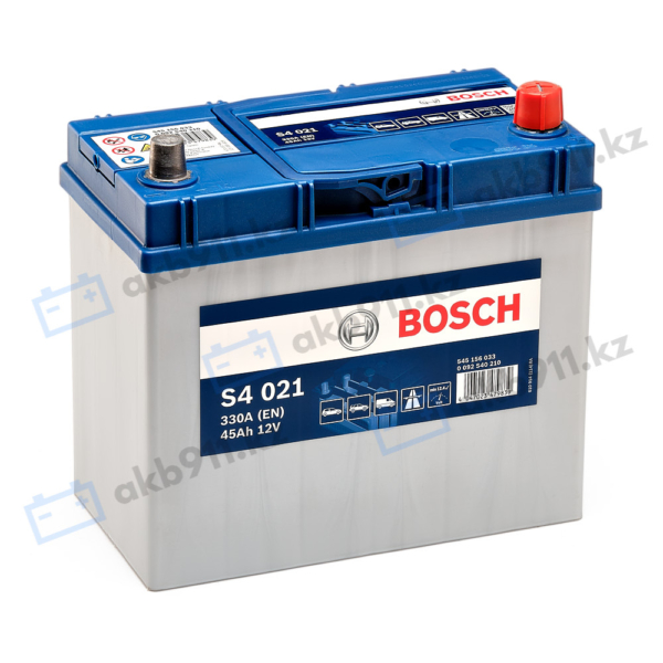 Атомобильный аккумулятор BOSCH (Бош) S4 021 45Ah 545156 с доставкой