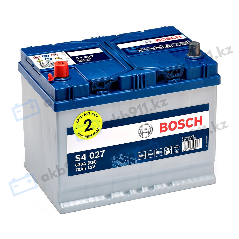 Автомобильный аккумулятор BOSCH (Бош) S4 027 70Ah 570413