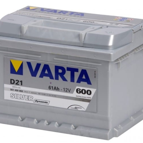 Автомобильный аккумулятор VARTA (Варта) D21 SILVER DYNAMIC 61Ah 561 400 060 с доставкой