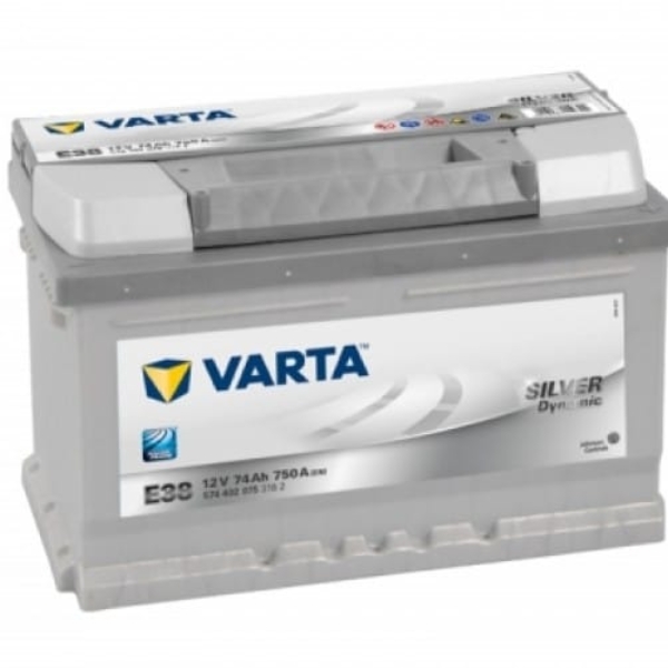 Автомобильный аккумулятор VARTA (Варта) Е38 SILVER DYNAMIC 74Ah 574 402 075 с доставкой