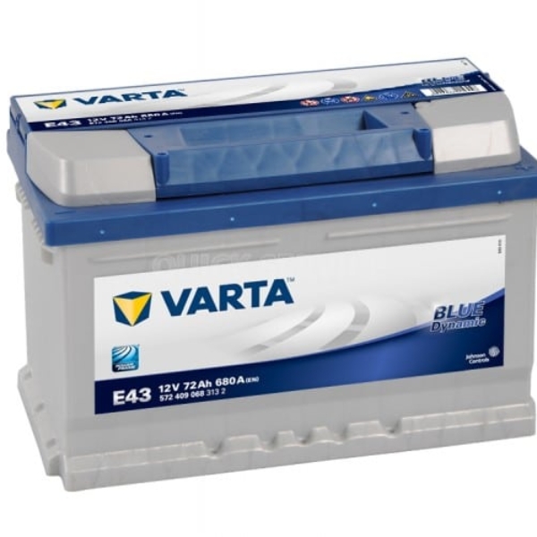 Автомобильный аккумулятор VARTA (Варта) Е43 BLUE DYNAMIC 72 Ah 572 409 068 с доставкой